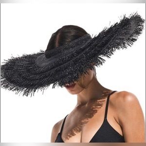 Cult Gaia Laszlo Hat Visor Black